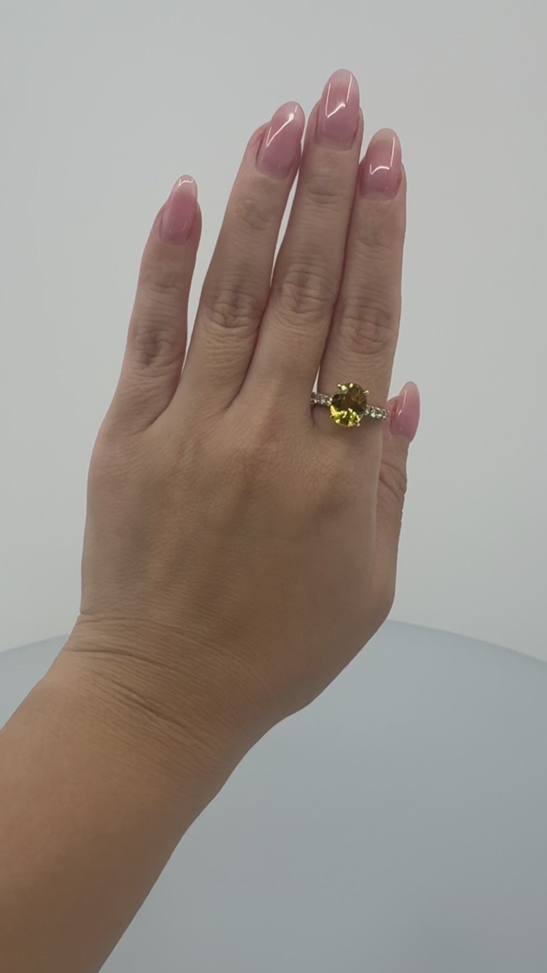 ［一点物］リング  イエローベリル  2.3ct   YG/PT