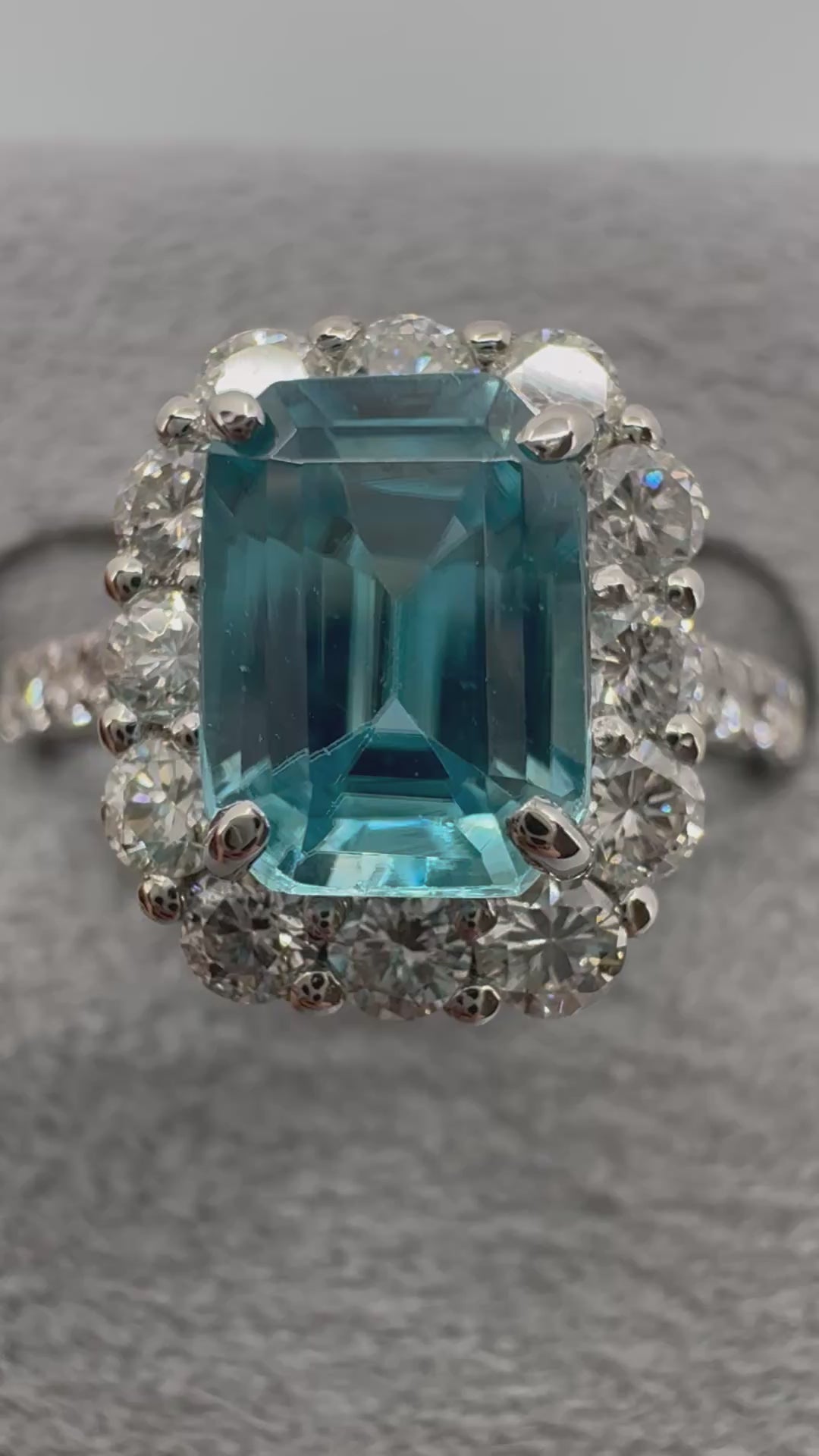 166［一点物］リング ジルコン 2.0ct前後 SQ PT