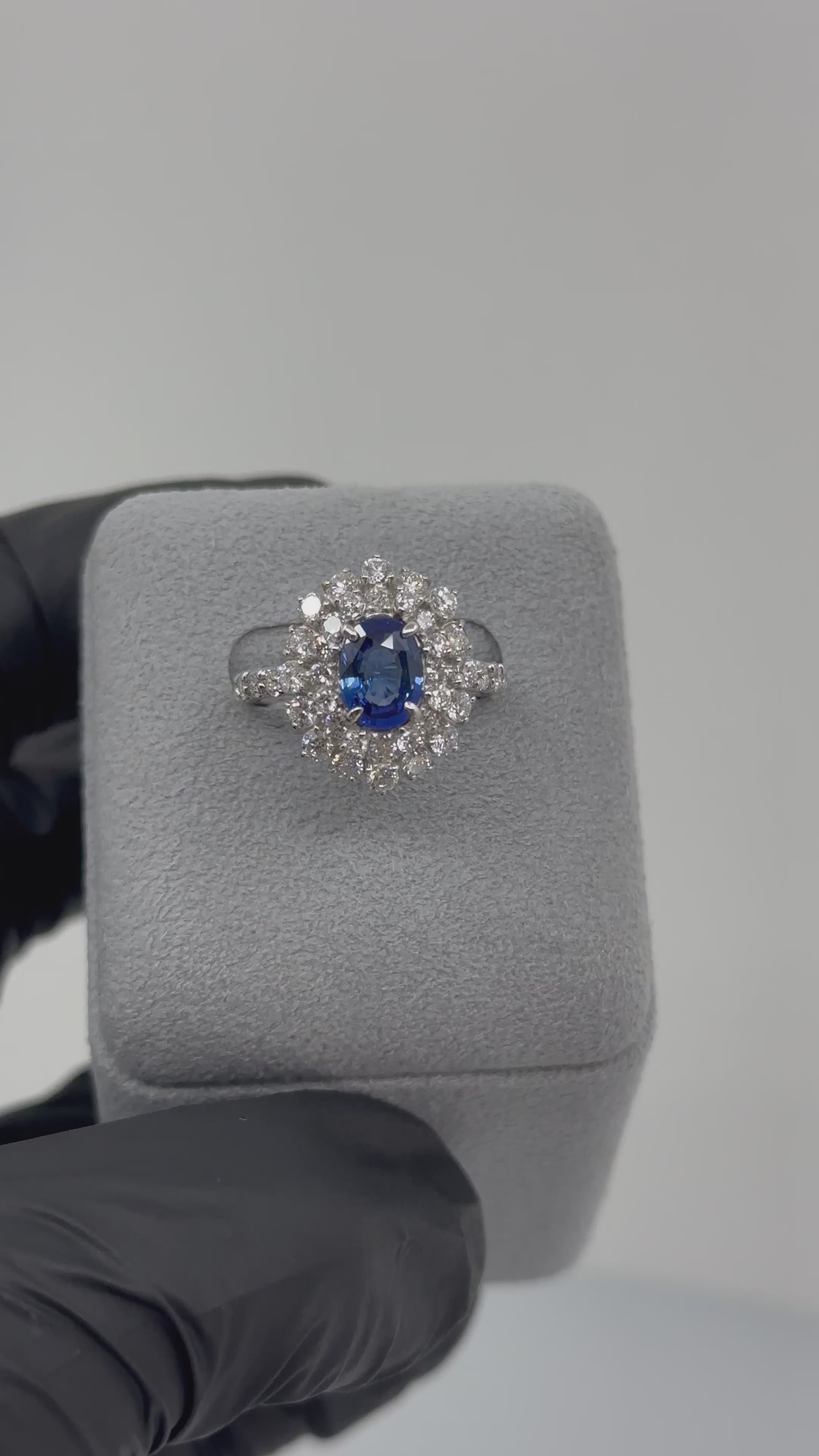 ［一点物］リング サファイア 1.6ct OV  PT