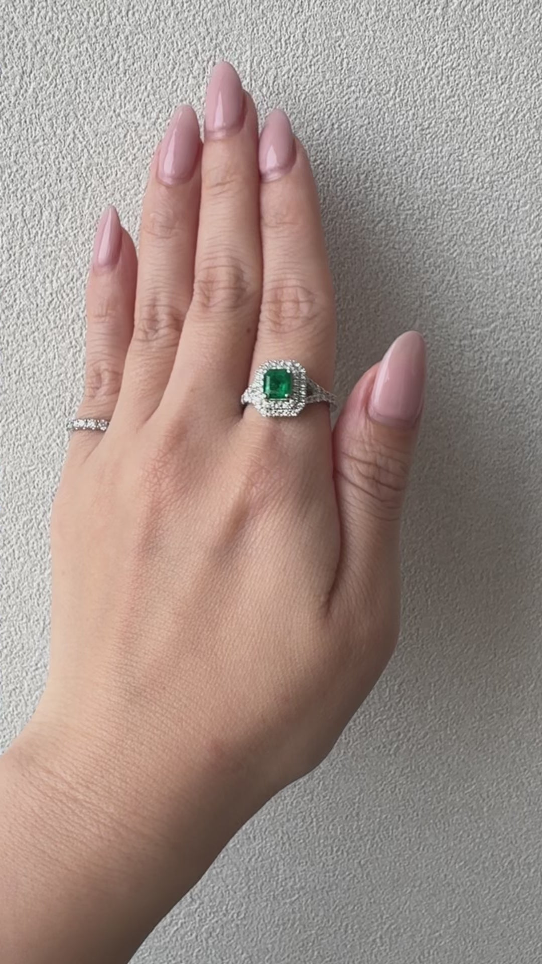 7［一点物］リング エメラルド 0.9ct SQ PT