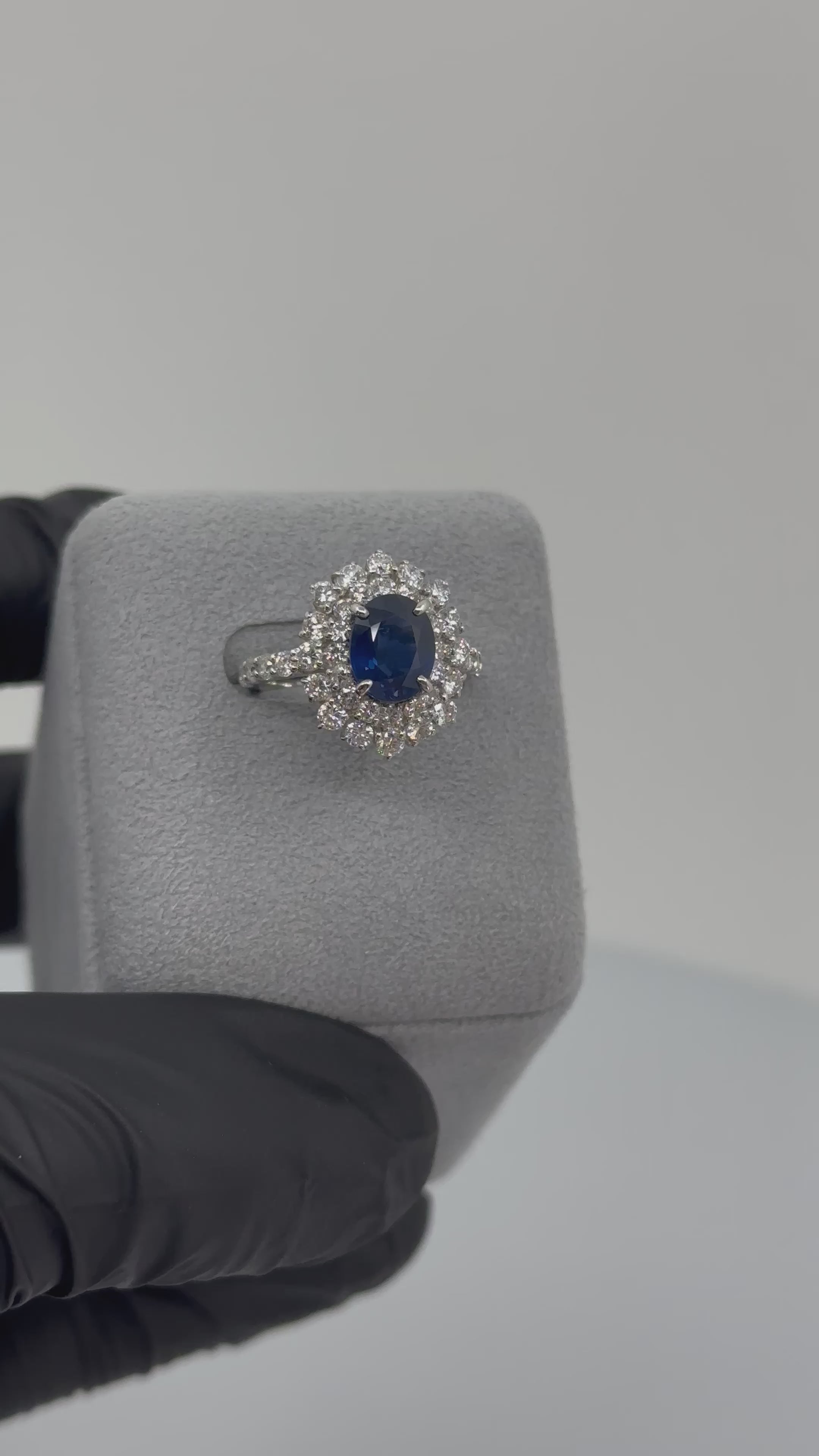 ［一点物］リング サファイア 2.3ct OV PT