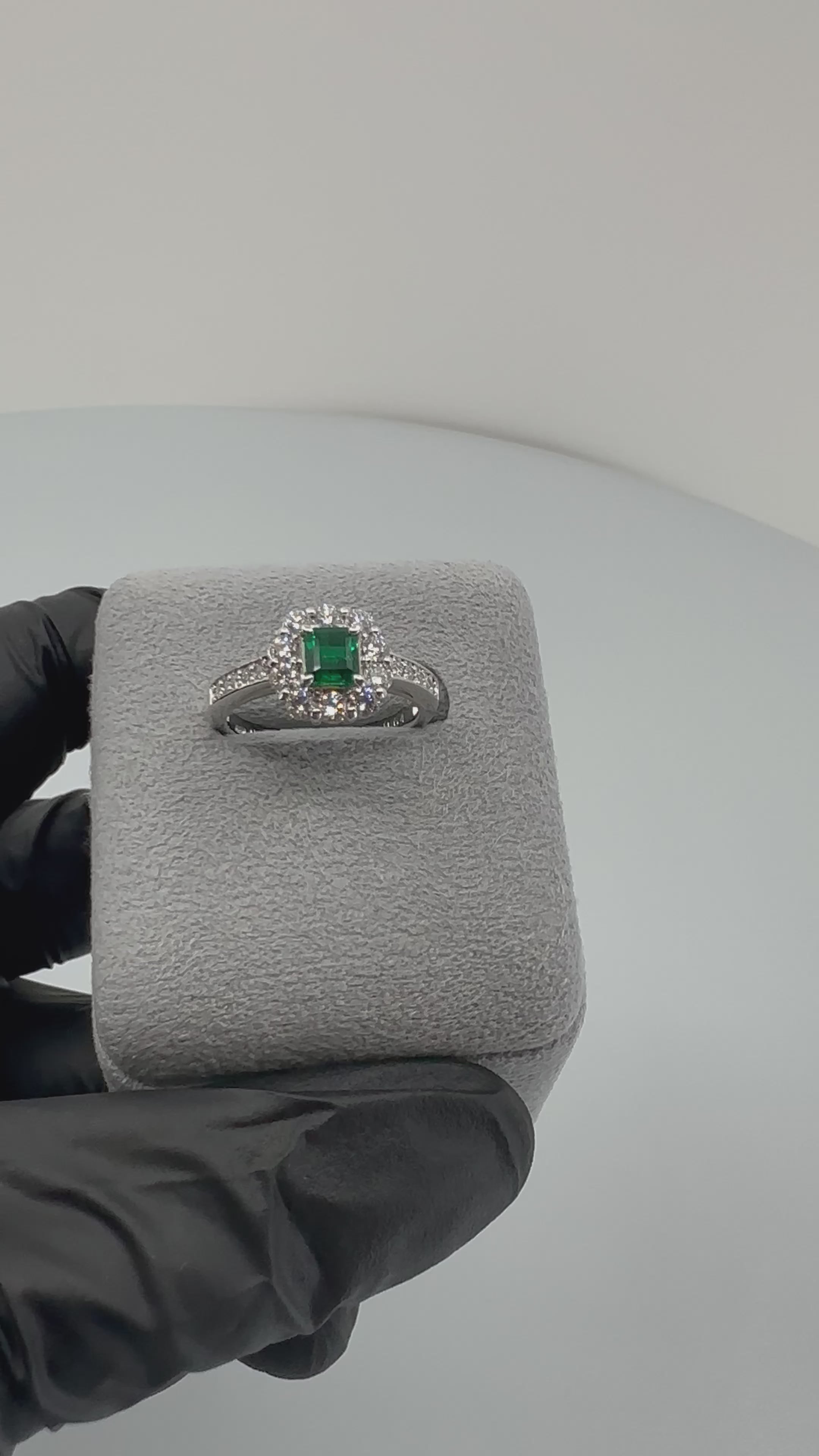 41［一点物］リング エメラルド 0.4ct前後 SQ PT