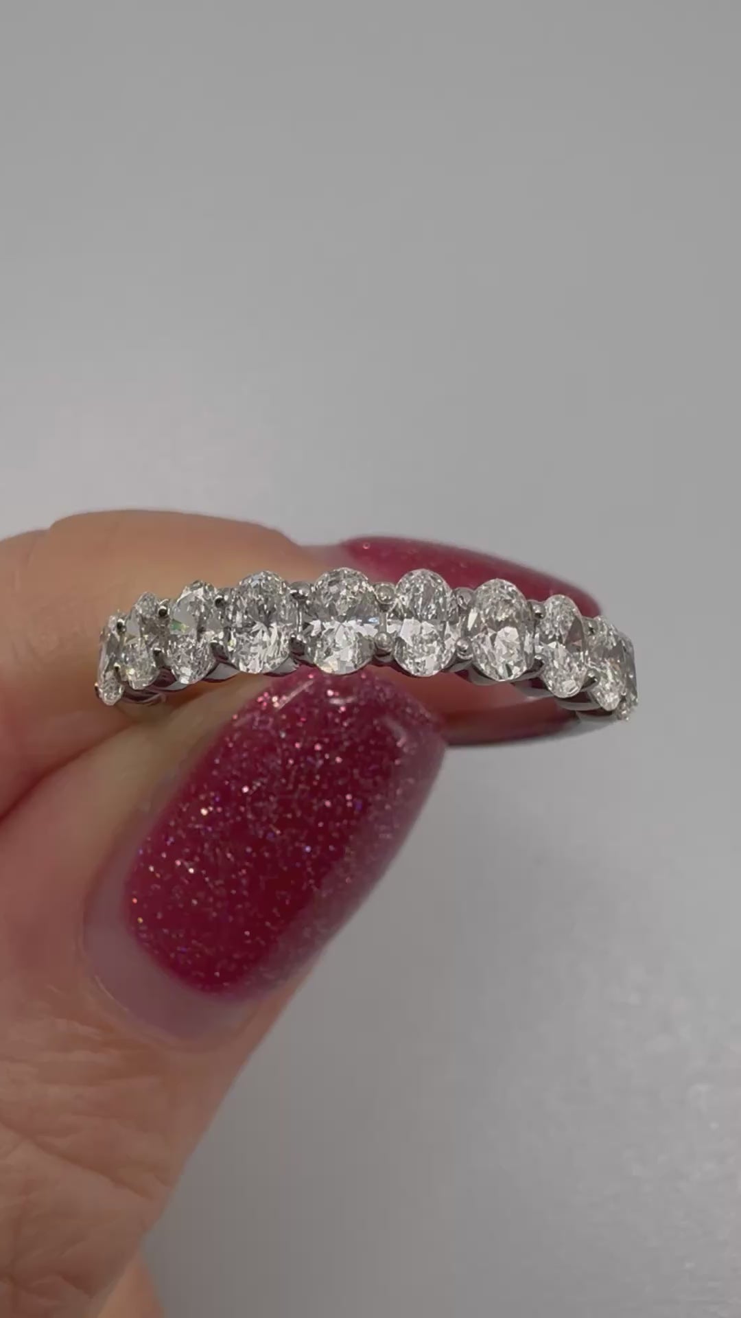 ［グレンヌ/ハーフエタニティ］リング ダイヤ 1pc0.1ct×10pc OV