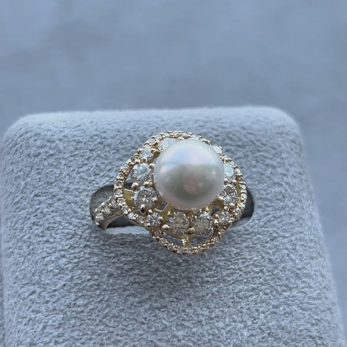 ［ジャルダン］リング あこや真珠8mm