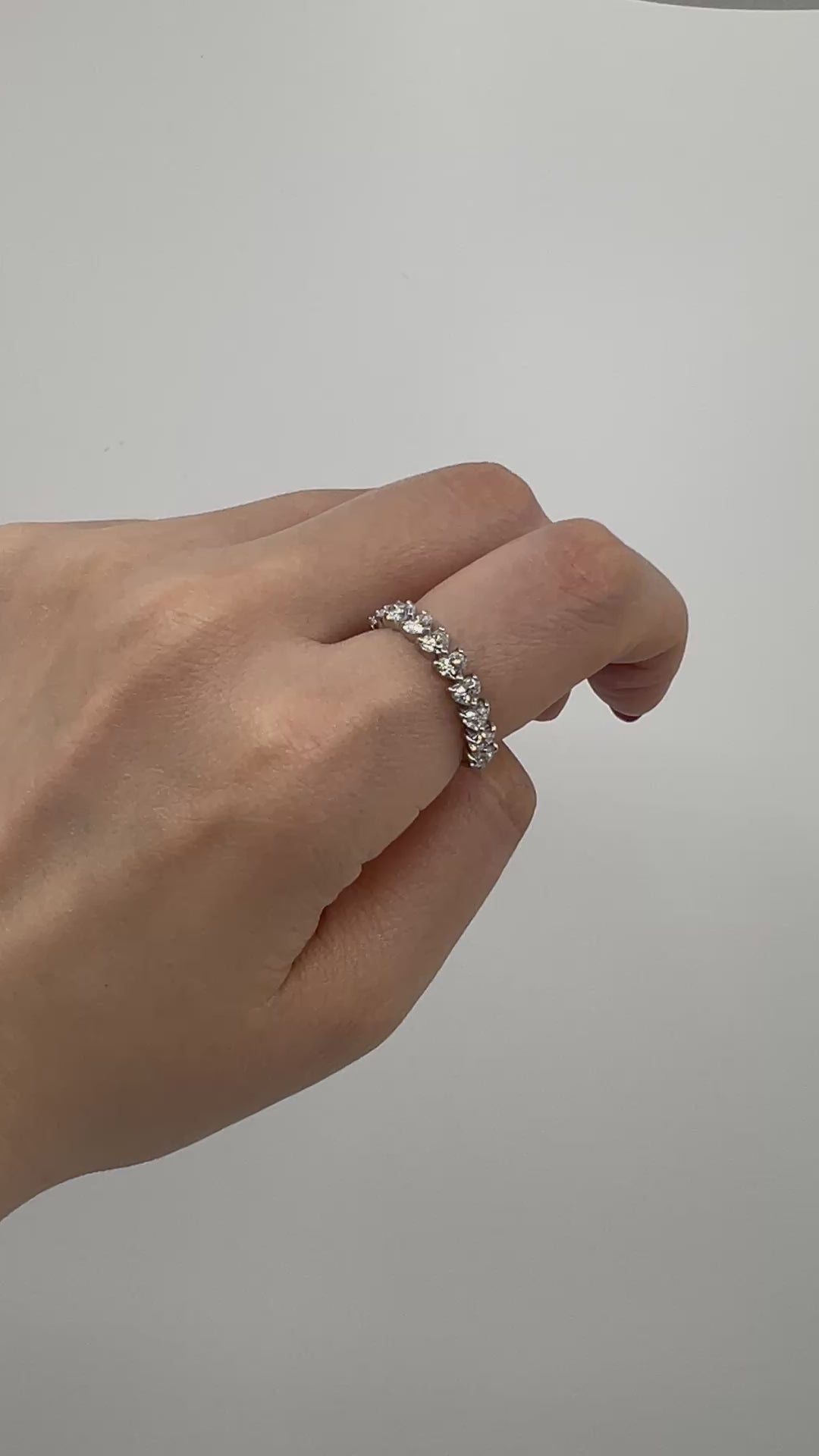 ［アメリハーフエタニティ］リング ダイヤ