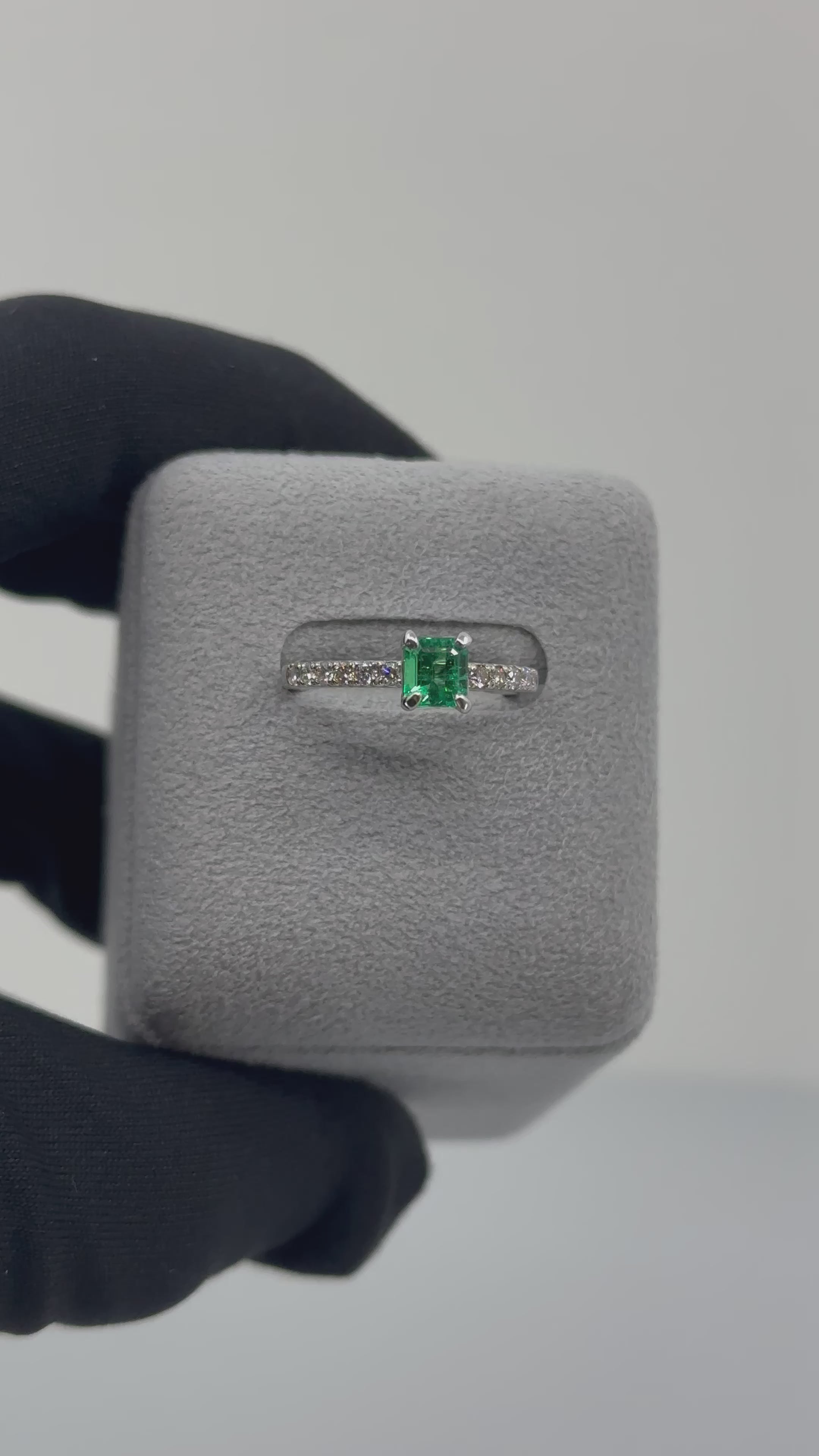 ［一点物/アルル］リング  エメラルド  0.53ct EM PT