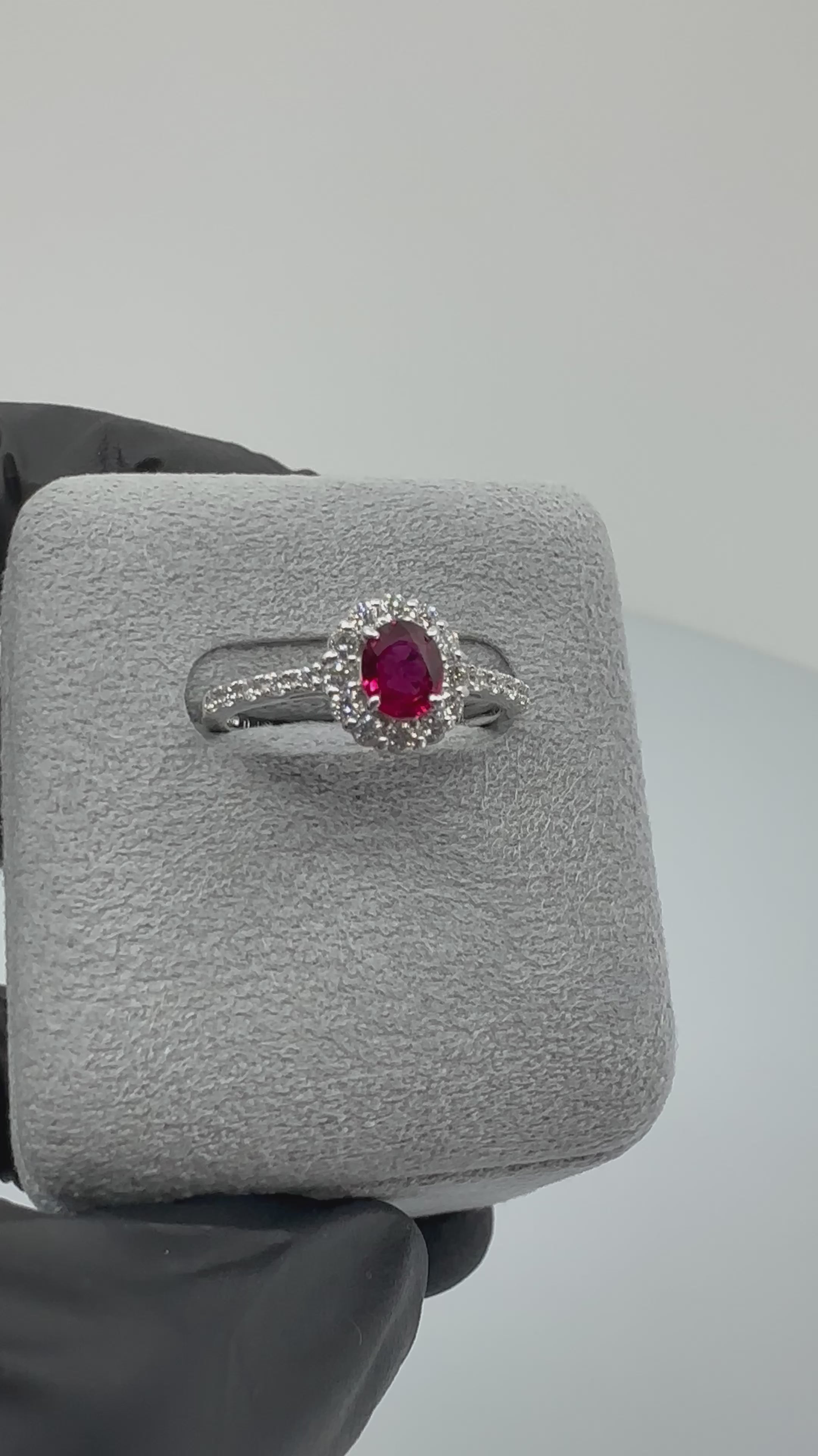 83［一点物］リング ルビー 0.4ct前後 OV PT