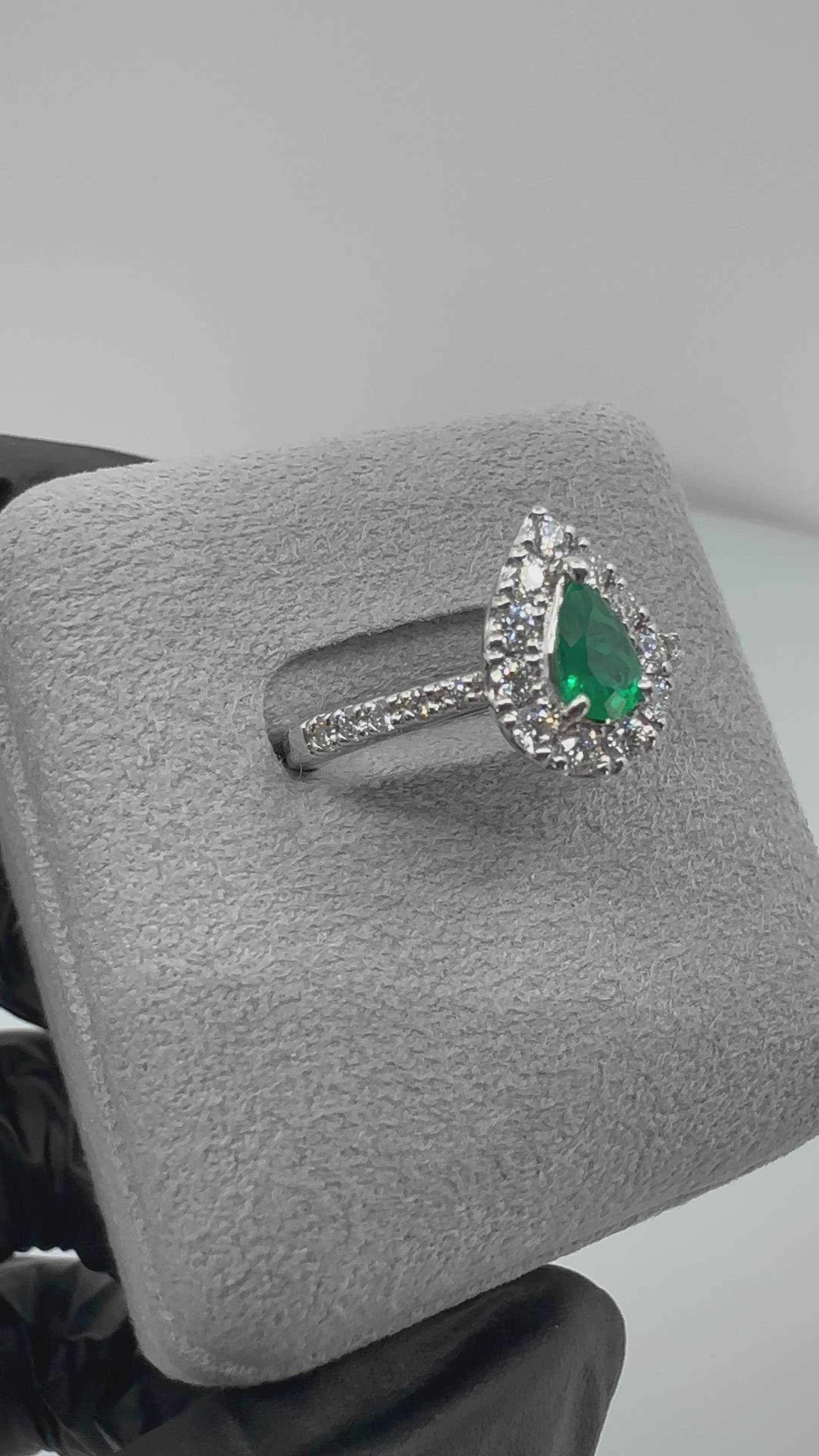 ［一点物］リング エメラルド 0.3ct PS PT