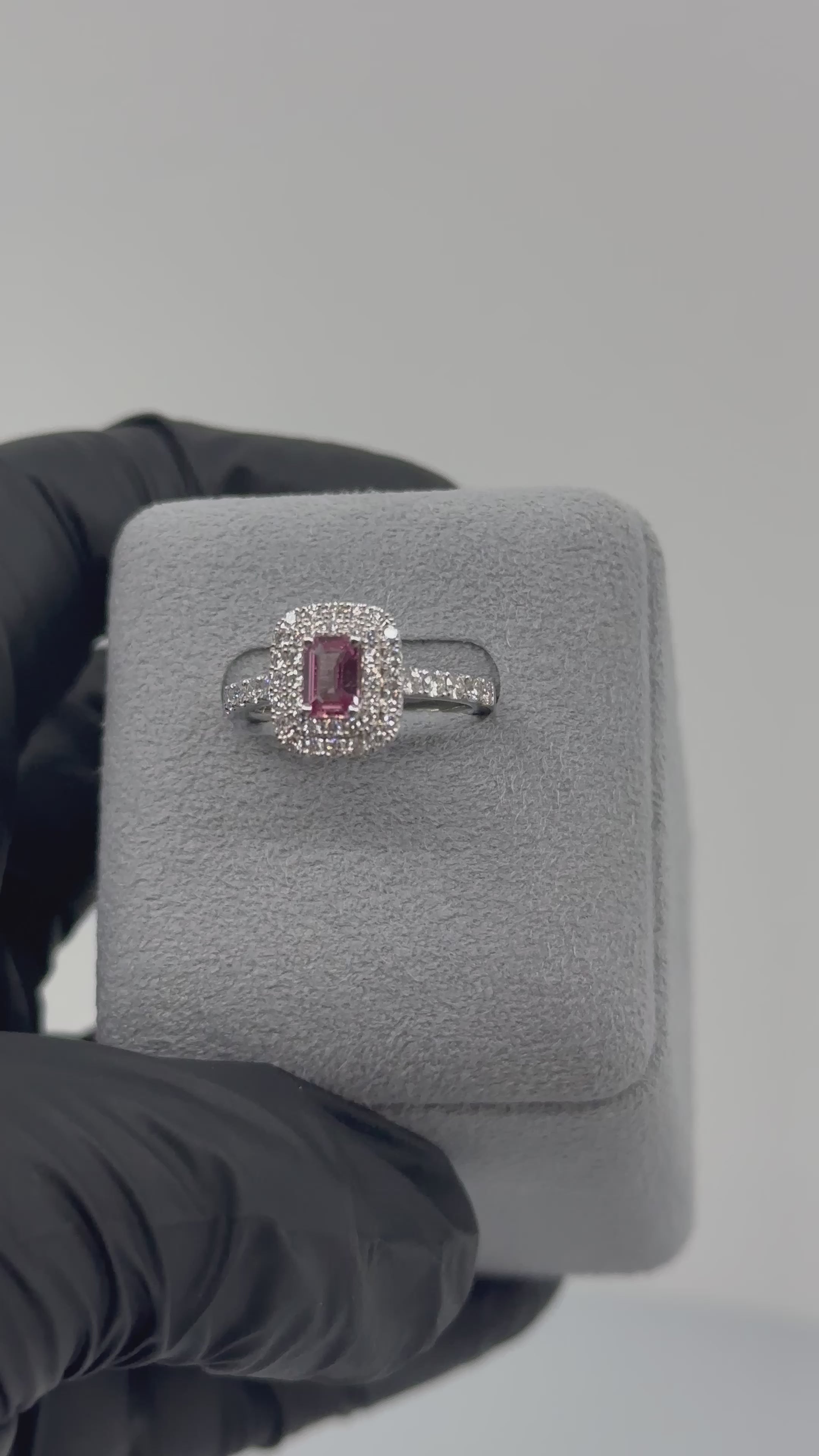 ［一点物/アドラーブル］リング パパラチアサファイア 0.5ct PT